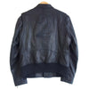 ジェイプレス NW-0313 ナンバリングパッチ ゴートレザー セミダブル ライダース ジャケット ブラック系 M【中古】