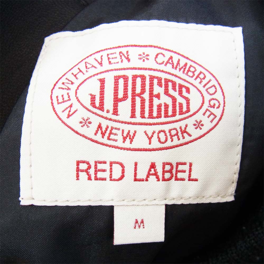 ジェイプレス NW-0313 ナンバリングパッチ ゴートレザー セミダブル ライダース ジャケット ブラック系 M【中古】