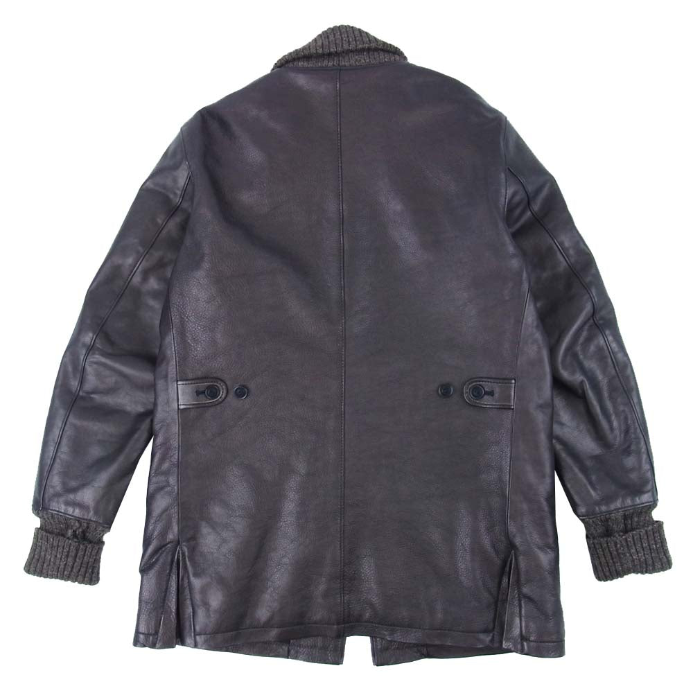 天神ワークス JC01 Car club jacket カウハイド レザー カークラブ ジャケット ダークブラウン系 38【中古】