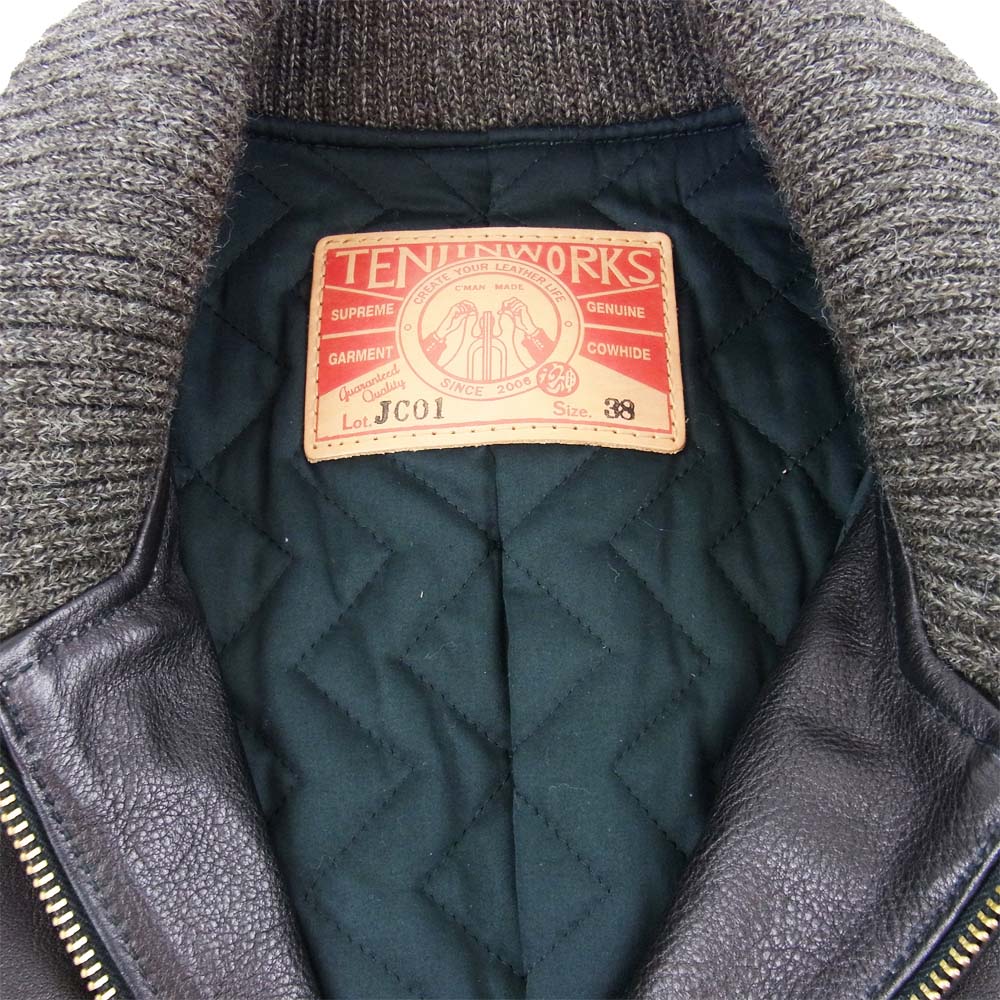 天神ワークス JC01 Car club jacket カウハイド レザー カークラブ