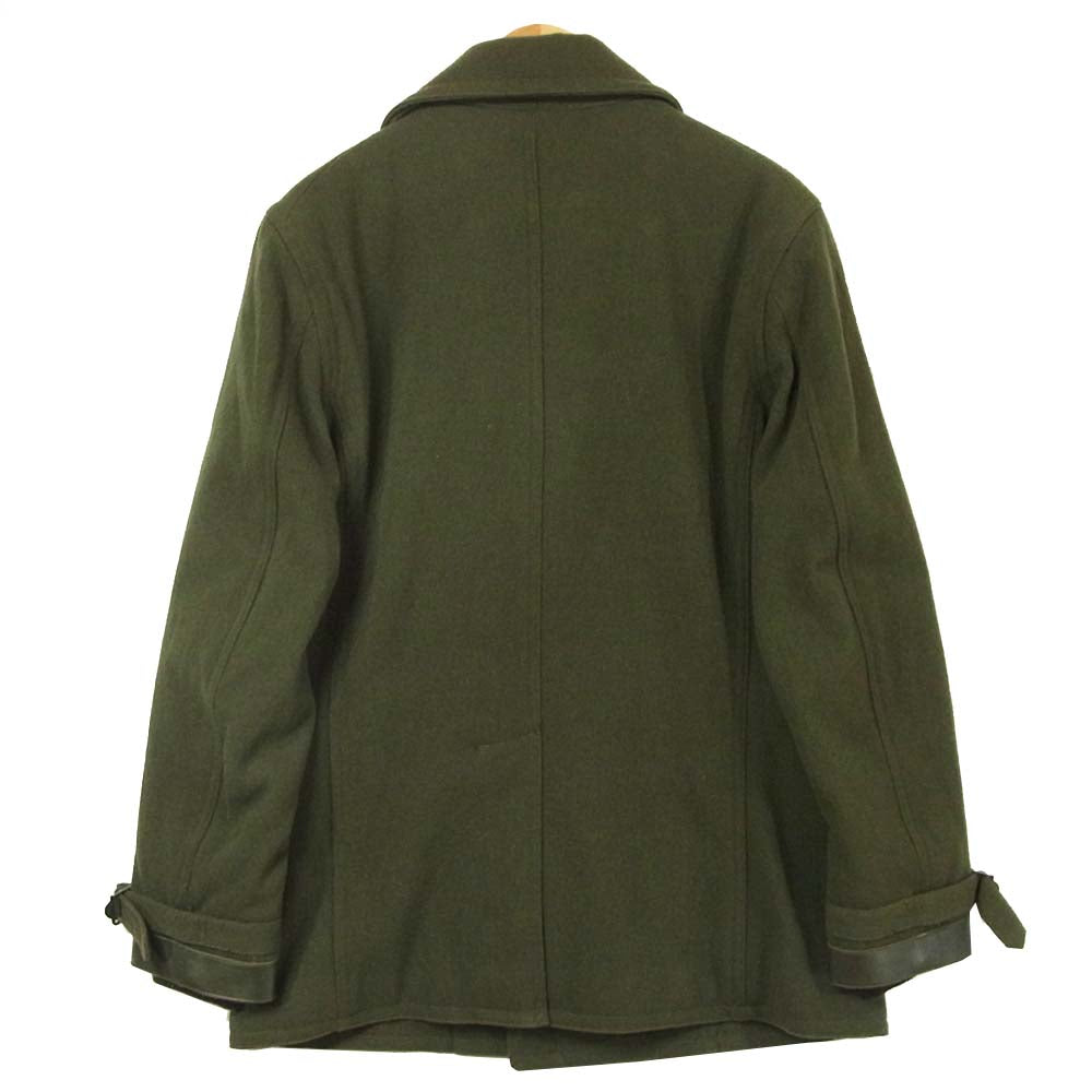 Nigel Cabourn ナイジェルケーボン 8040000002 MILITARY P-COAT ミリタリー Pコート グリーン系 52【新古品】【未使用】【中古】