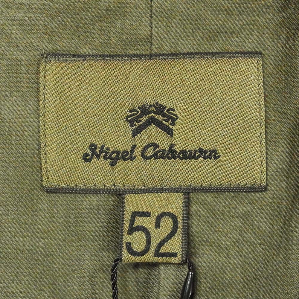 Nigel Cabourn ナイジェルケーボン 8040000002 MILITARY P-COAT ミリタリー Pコート グリーン系 52【新古品】【未使用】【中古】