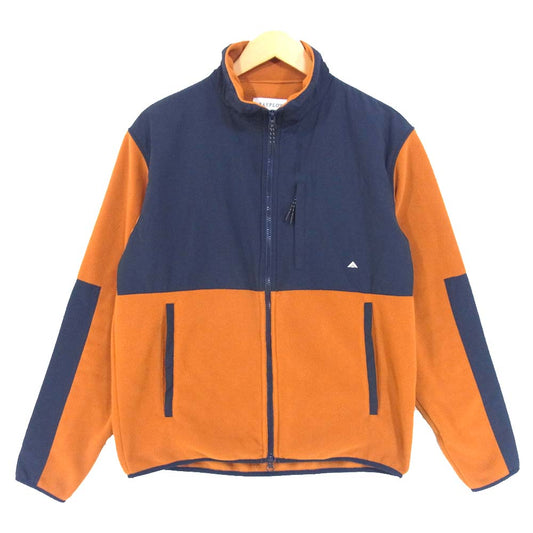 ベイフロー BM1810SK01 ナイロン切替 胸刺繍 フリース ジャケット オレンジ×ネイビー系 3【中古】