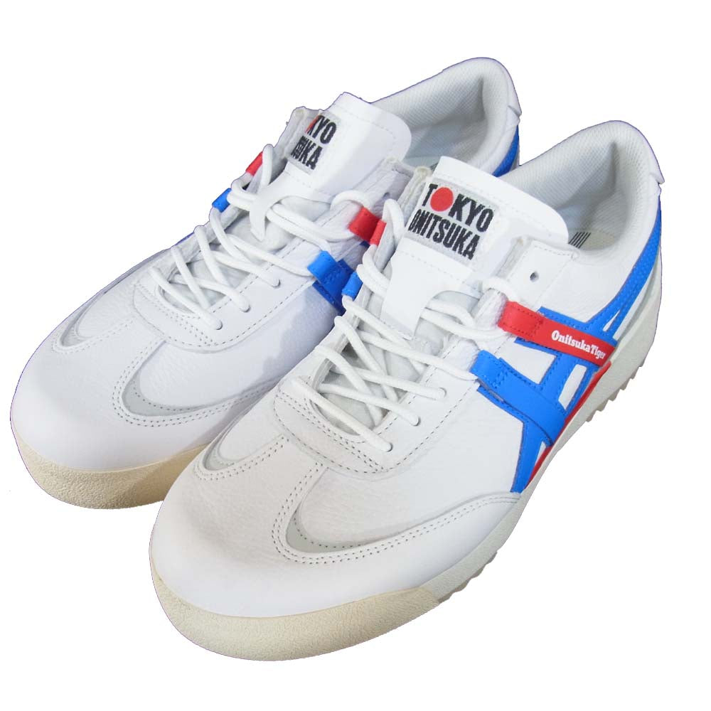 ONITSUKA TIGER オニツカタイガー 20SS 1183A559 DELEGATION EX デレゲーション WHITE/ELECTRICBLUE US9【新古品】【未使用】【中古】