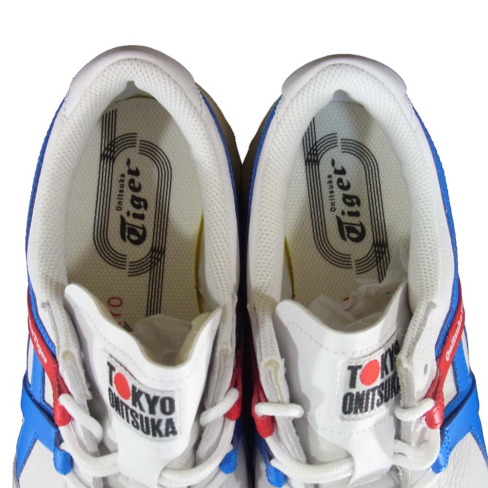 ONITSUKA TIGER オニツカタイガー 20SS 1183A559 DELEGATION EX デレゲーション WHITE/ELECTRICBLUE US9【新古品】【未使用】【中古】