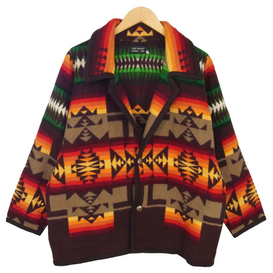 クライウルフアリゾナ ネイティブ柄 ブランケット ラグ ジャケット マルチカラー系 M【中古】