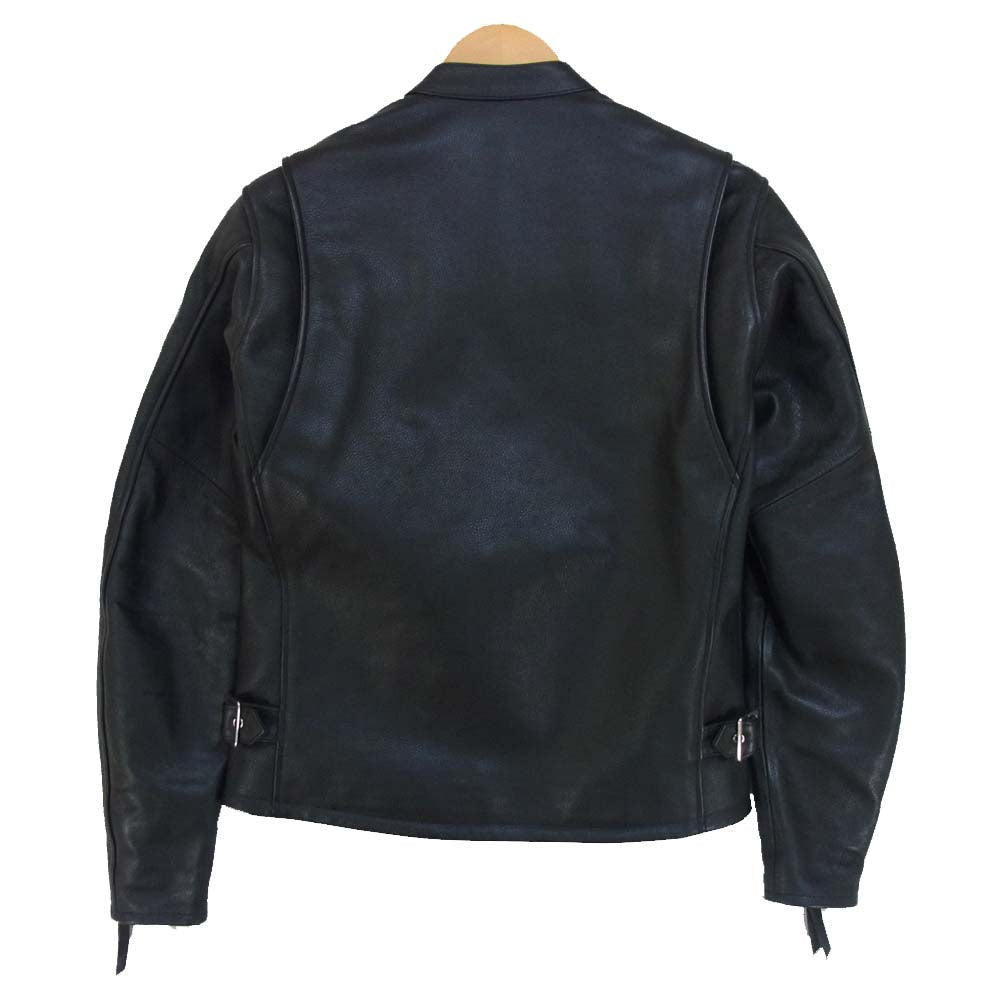 KADOYA カドヤ ES-2 シングル ライダース カウハイド 牛革 レザー ジャケット ブラック系 S【中古】