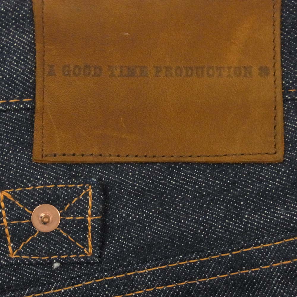 ベラフォンテ 未使用品 A GOOD TIME PRODUCTION セルビッチ ストレート デニム パンツ インディゴブルー系 M【極上美品】【中古】