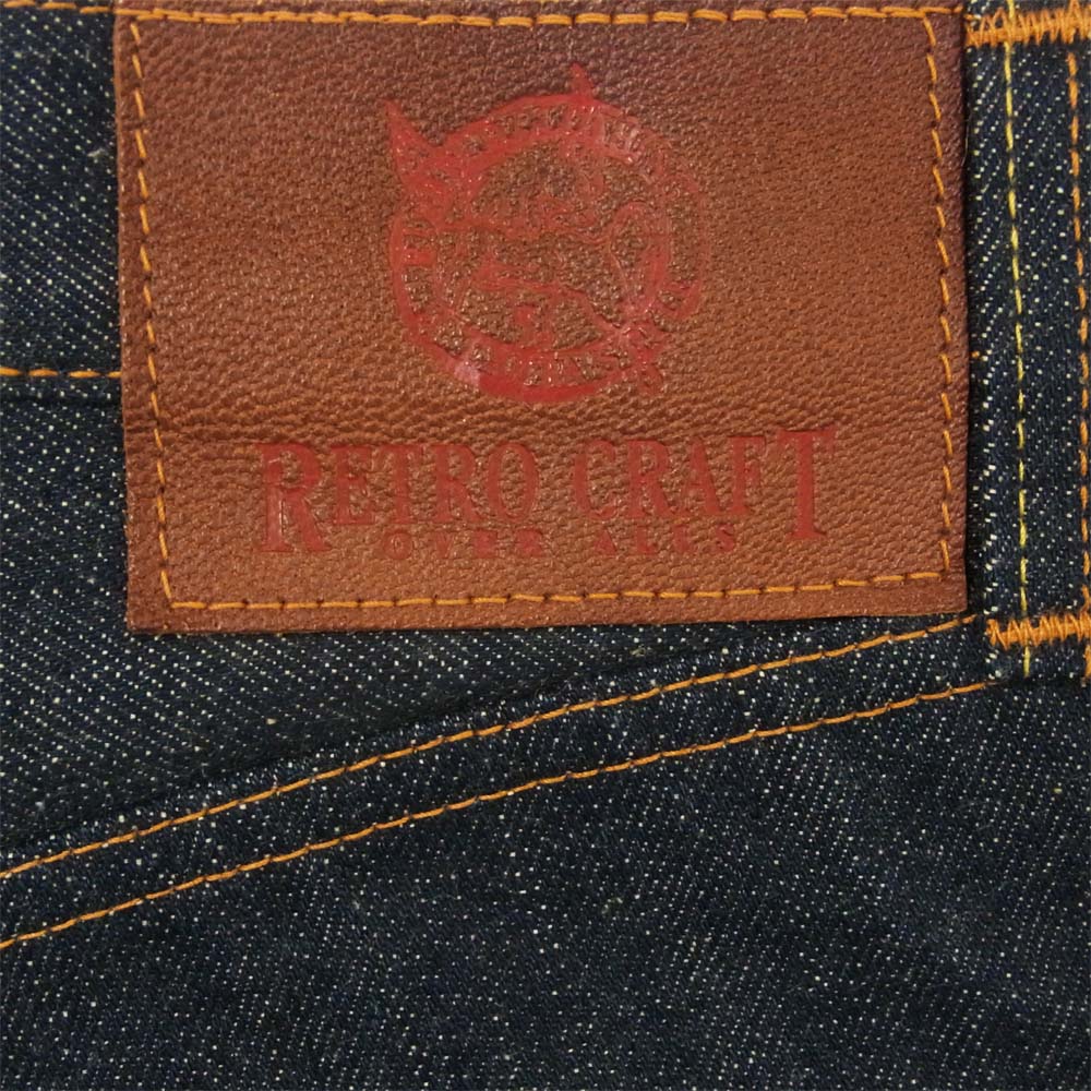 ブルーウェイ XX500 未使用品 RETRO CRAFT レトロクラフト ストレート デニム パンツ インディゴブルー系 36【極上美品】【中古】