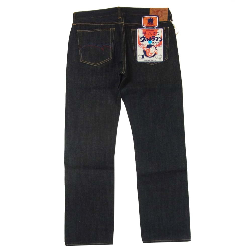 STUDIO D’ARTISAN ステュディオダルチザン UTJ-001 帰ってきたウルトラマン ジーンズ ストレート デニム パンツ インディゴブルー系 36【新古品】【未使用】【中古】