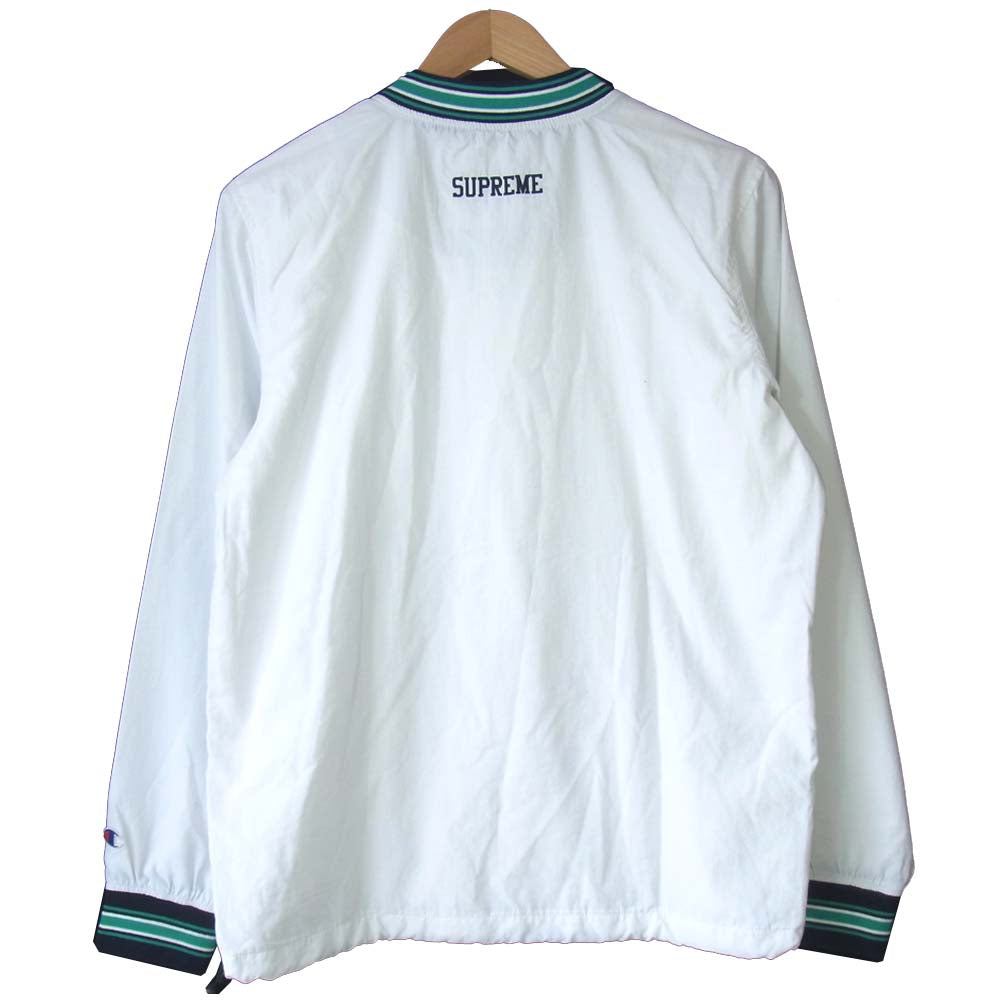 Supreme シュプリーム × チャンピオン Champion 15SS Warm Up Pullover オフホワイト系 S【極上美品】【中古】