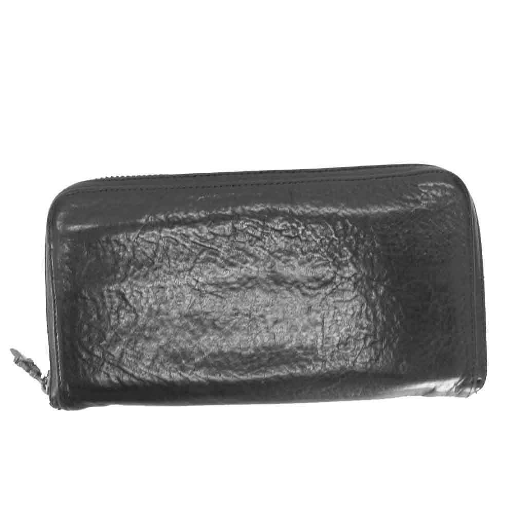 CHROME HEARTS クロムハーツ（原本無） REC F ZIP セメタリークロスパッチ ウォレット ブラック系【中古】