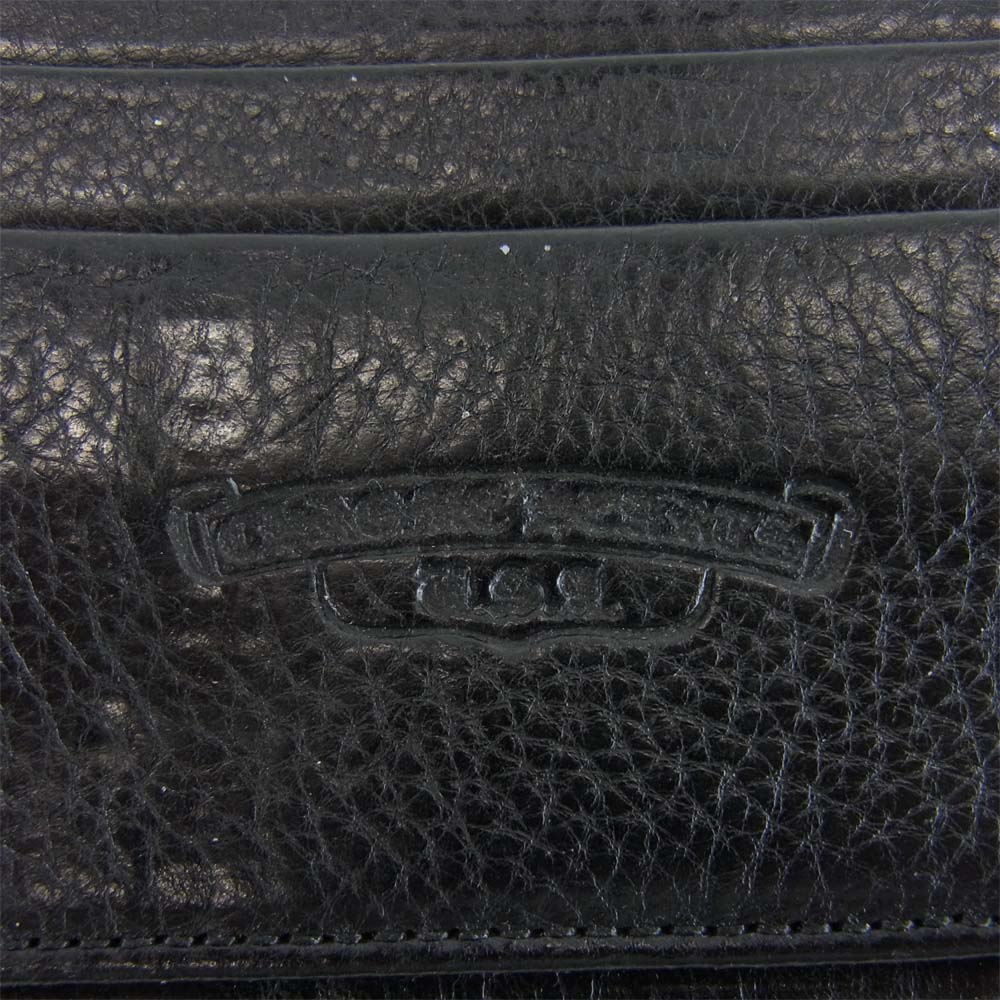 CHROME HEARTS クロムハーツ（原本無）  WAVE CROSS BALL WALLET ウェーブ ウォレット クロス ボタン ブラック系【中古】