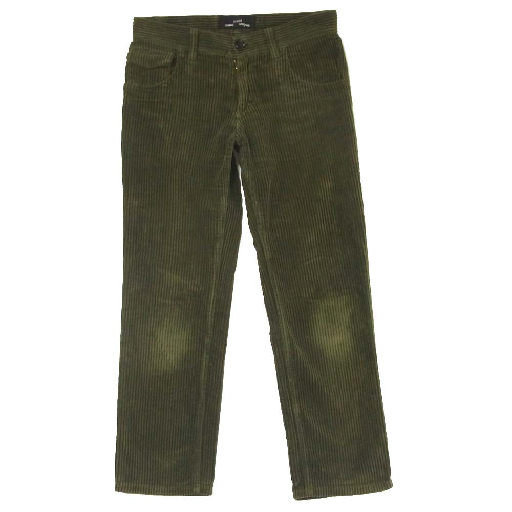 COMME des GARCONS コムデギャルソン TP-P009 トリコ tricot AD2005 太畝 コーデュロイ パンツ カーキ系 S【中古】
