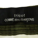 COMME des GARCONS コムデギャルソン TP-P009 トリコ tricot AD2005 太畝 コーデュロイ パンツ カーキ系 S【中古】