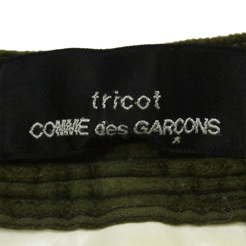 COMME des GARCONS コムデギャルソン TP-P009 トリコ tricot AD2005 太畝 コーデュロイ パンツ カーキ系 S【中古】