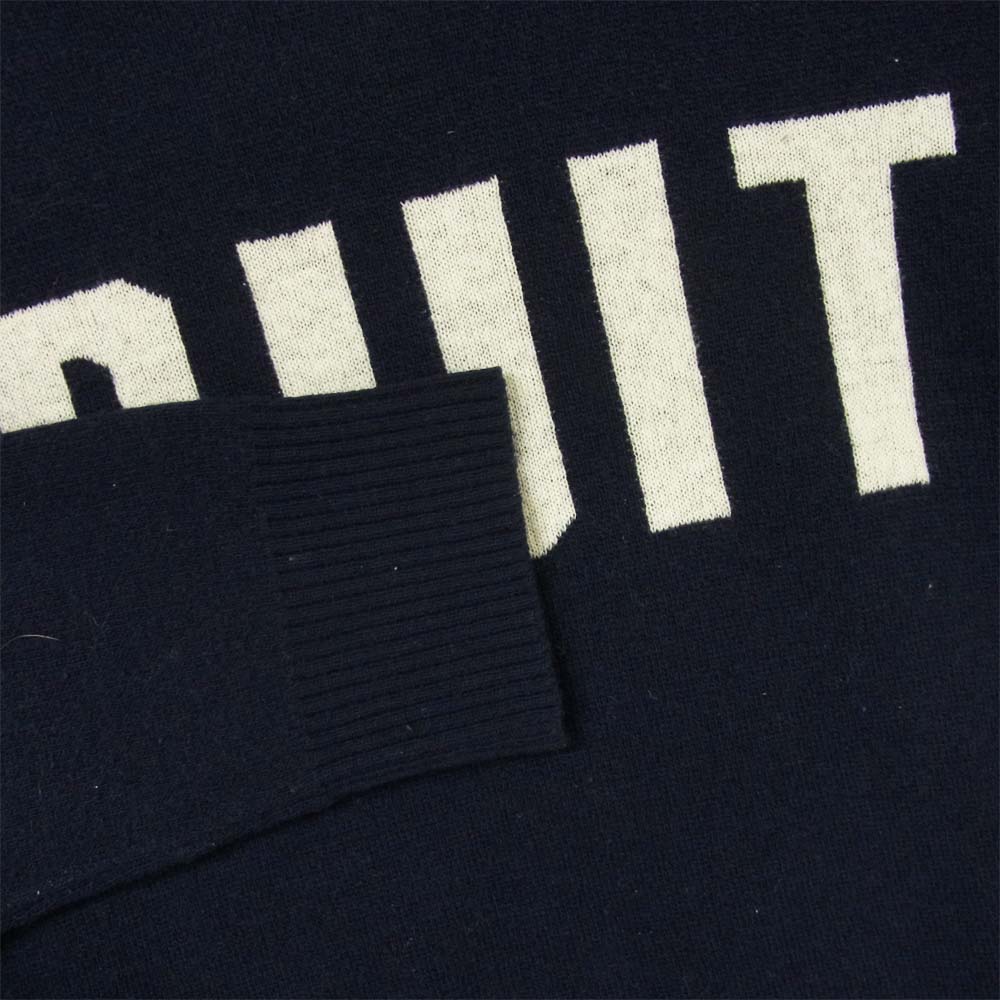 UNDERCOVER アンダーカバー L4903-1 アンダーカバイズム UNDERCOVERISM 13AW BRUIT カシミヤ混 クルーネック ニット ダークネイビー系 2【中古】