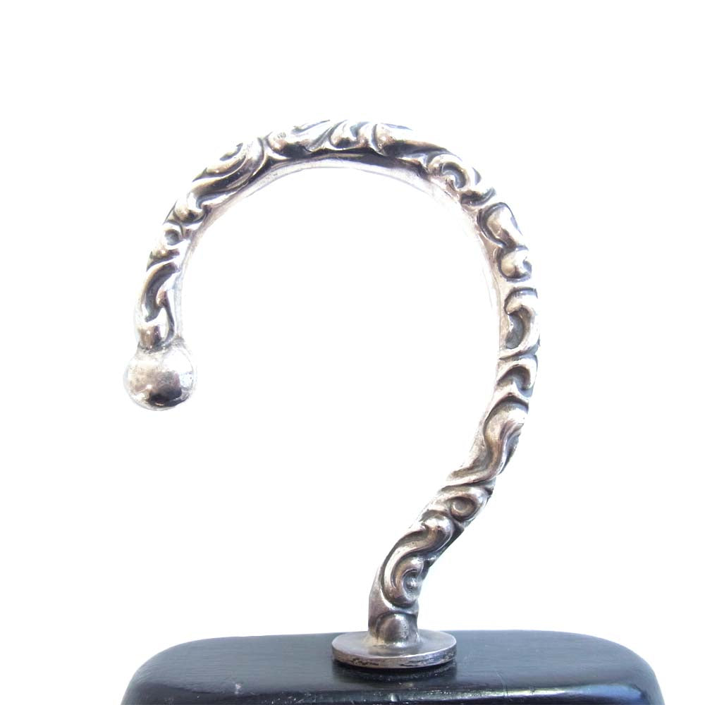 CHROME HEARTS クロムハーツ（原本無） EBONY LIGHT CLOTH HANGER スクロール フック エボニー ハンガー ブラック系【中古】