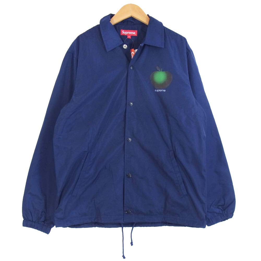 Supreme シュプリーム 19SS Apple Coaches Jacket Navy ネイビー系 S【新古品】【未使用】【中古】