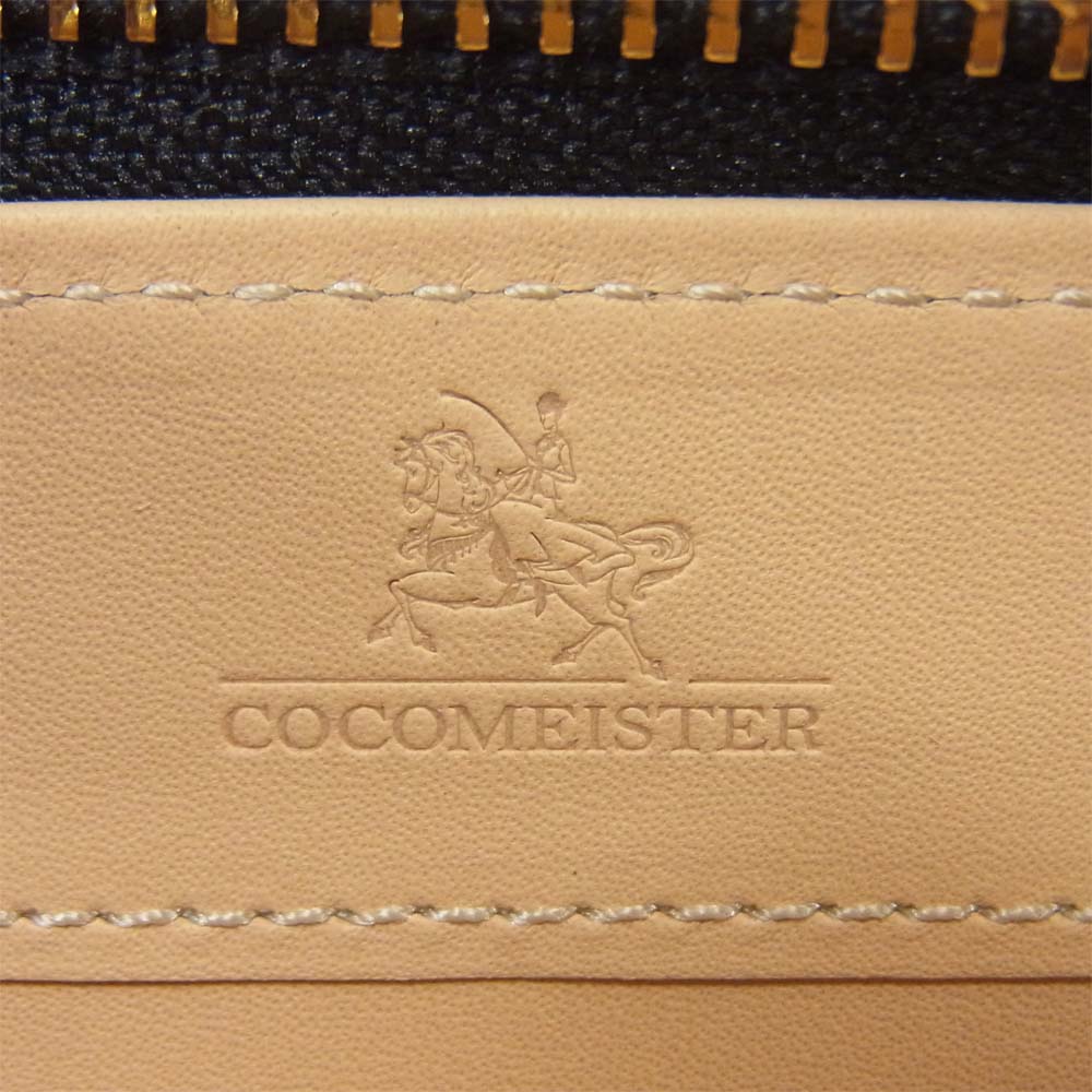 COCOMEISTER ココマイスター ブライドル グランドウォレット ラウンドジップ 長財布 グレー系【極上美品】【中古】