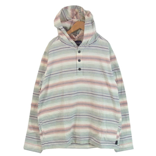 patagonia パタゴニア 20ss 53275 LW Fjord Flannel Hoody White Wash ライトウェイト フィヨルド フランネル フーディ Ｍ マルチカラー系 M【新古品】【未使用】【中古】