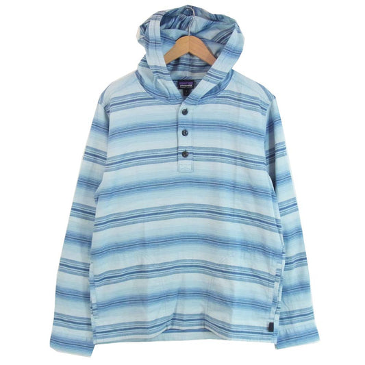 patagonia パタゴニア 20ss 53275 LW Fjord Flannel Hoody Big Sky Blue ライトウェイト フィヨルド フランネル フーディ Ｓ ブルー系 S【新古品】【未使用】【中古】