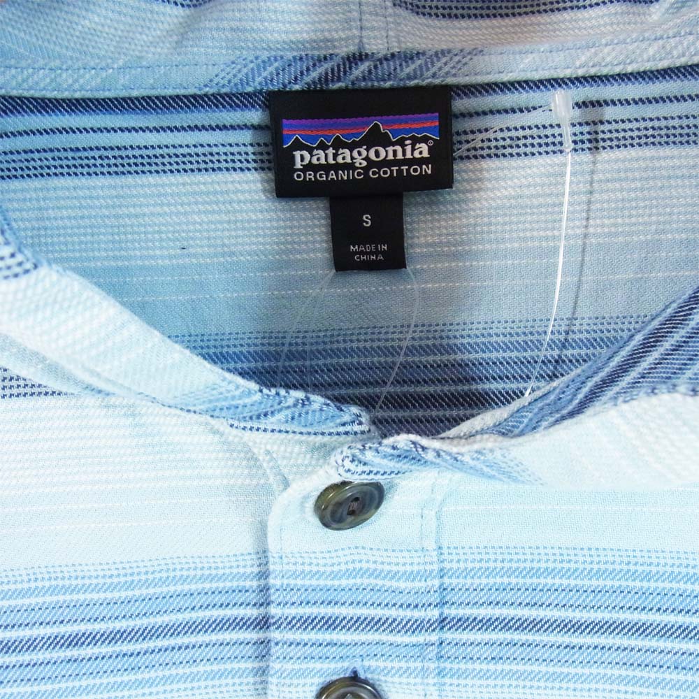 patagonia パタゴニア 20ss 53275 LW Fjord Flannel Hoody Big Sky Blue ライトウェイト フィヨルド フランネル フーディ Ｓ ブルー系 S【新古品】【未使用】【中古】