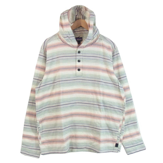 patagonia パタゴニア 20ss 53275 LW Fjord Flannel Hoody White Wash ライトウェイト フィヨルド フランネル フーディ Ｌ マルチカラー系 L【新古品】【未使用】【中古】