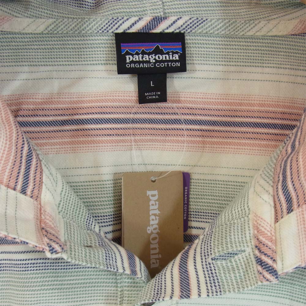 patagonia パタゴニア 20ss 53275 LW Fjord Flannel Hoody White Wash ライトウェイト フィヨルド フランネル フーディ Ｌ マルチカラー系 L【新古品】【未使用】【中古】