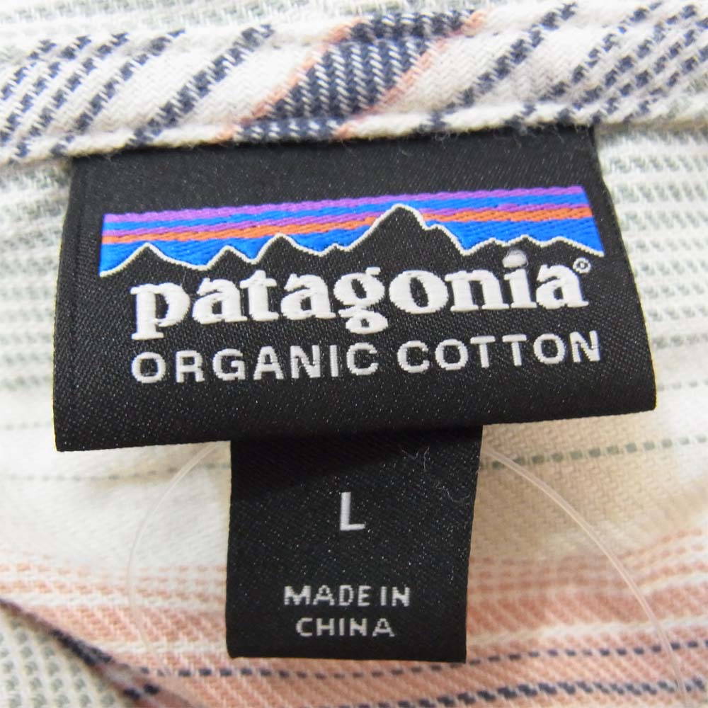 patagonia パタゴニア 20ss 53275 LW Fjord Flannel Hoody White Wash ライトウェイト フィヨルド フランネル フーディ Ｌ マルチカラー系 L【新古品】【未使用】【中古】