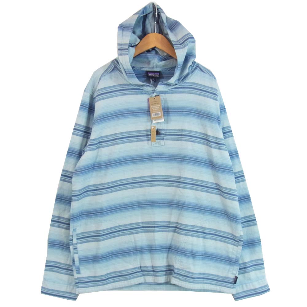 patagonia パタゴニア 20ss 53275 LW Fjord Flannel Hoody Big Sky Blue ライトウェイト フィヨルド フランネル フーディ Ｍ ブルー系 M【新古品】【未使用】【中古】