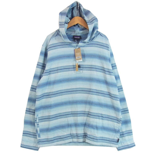 patagonia パタゴニア 20ss 53275 LW Fjord Flannel Hoody Big Sky Blue ライトウェイト フィヨルド フランネル フーディ Ｍ ブルー系 M【新古品】【未使用】【中古】