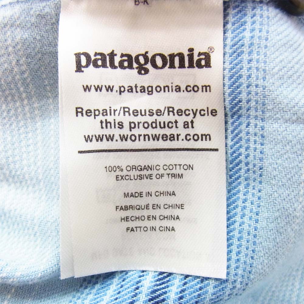 patagonia パタゴニア 20ss 53275 LW Fjord Flannel Hoody Big Sky Blue ライトウェイト フィヨルド フランネル フーディ Ｍ ブルー系 M【新古品】【未使用】【中古】