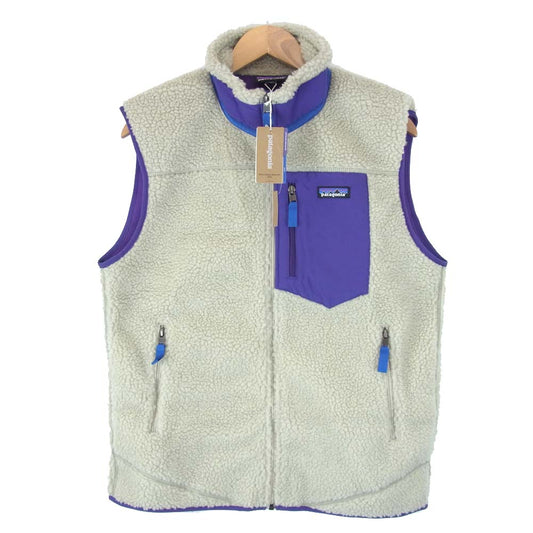 patagonia パタゴニア 20AW 23048 Classic Retro-X Vest クラシック レトロX ベスト Pelican w/Purple M【新古品】【未使用】【中古】