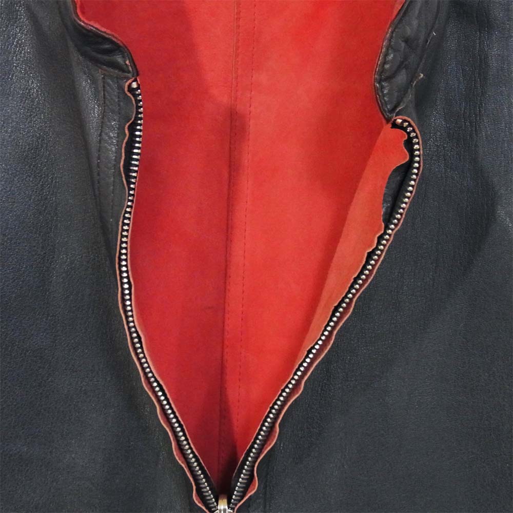 BALLY バリー 3175422 リバーシブル レザー ブルゾン ジャケット ブラック×レッド系 8【中古】