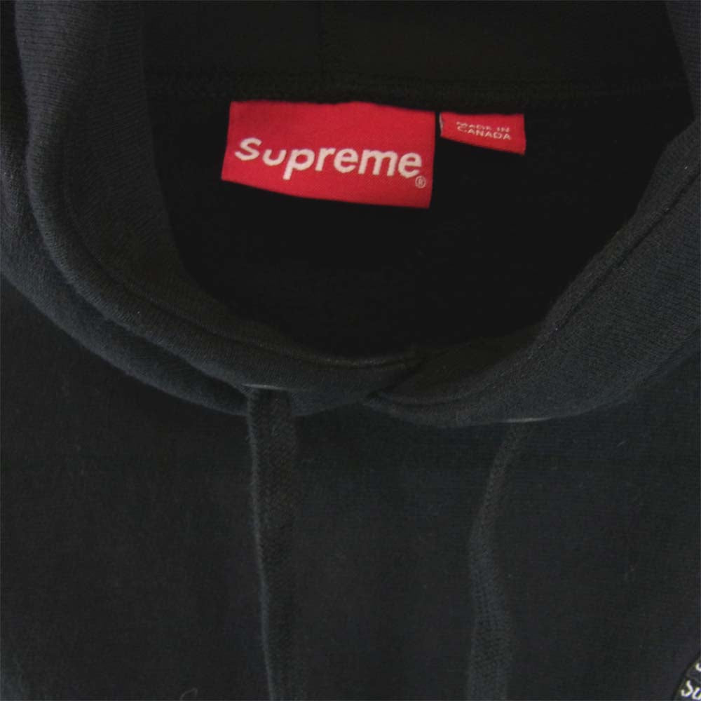 Supreme シュプリーム 20AW S Logo Hooded Sweatshirt ロゴ フーデッド スウェット フーディ ブラック系 L【美品】【中古】