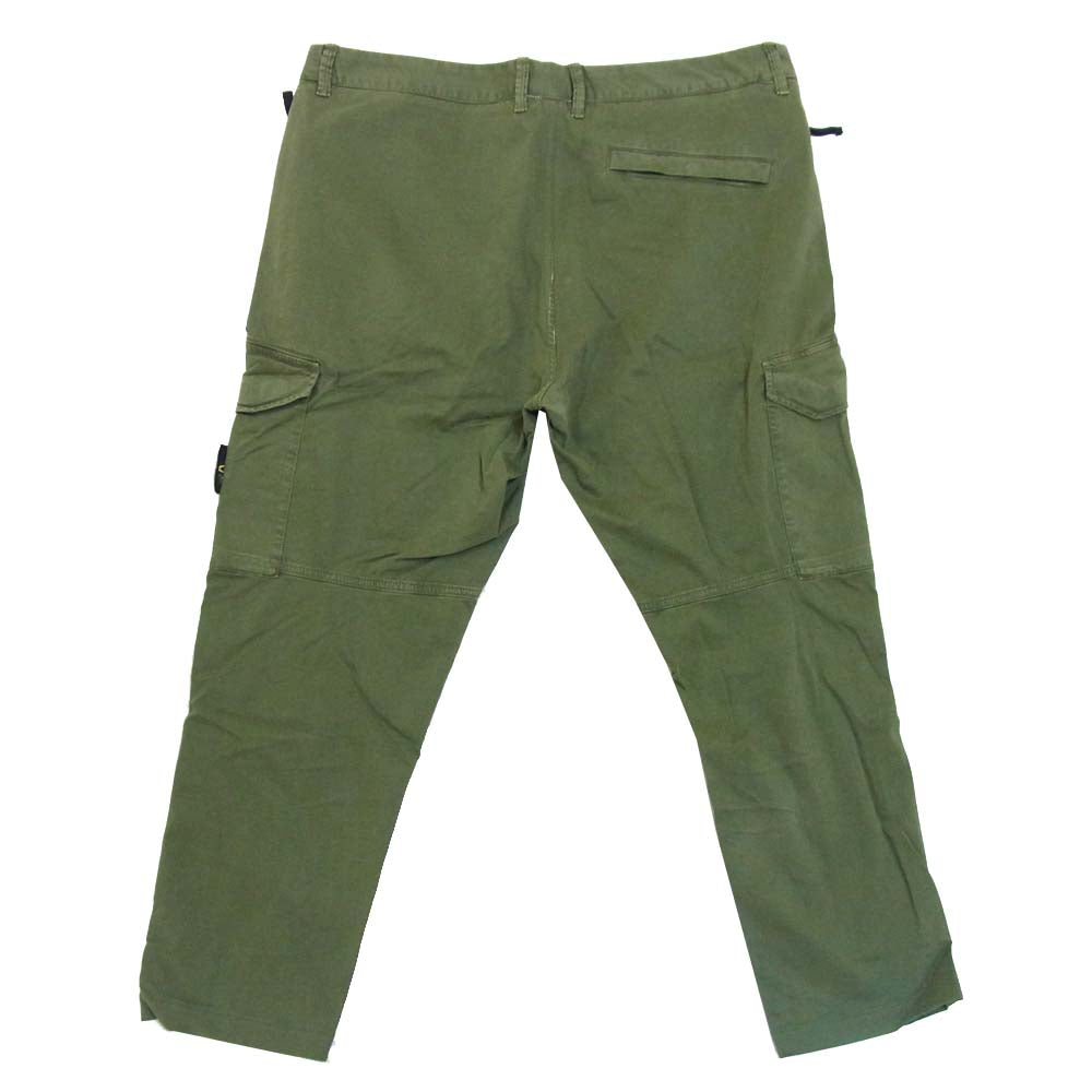STONE ISLAND ストーンアイランド 20AW 国内正規品 721531304 TWILL CARGO PANTS ツイル カーゴパンツ カーキ系 38【中古】