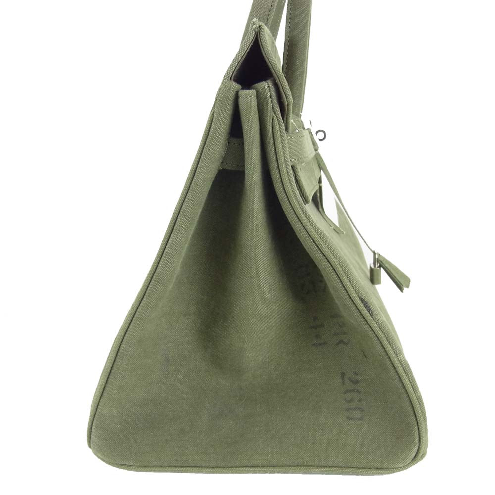 レディメイド Travel Bag トラベルバッグ バーキン型40 ハンドバッグ カーキ系【新古品】【未使用】【中古】