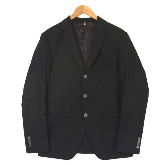 エムズブラック 92513 バイアスヘリンボーン 3B テーラード ジャケット ブラック系 40【美品】【中古】