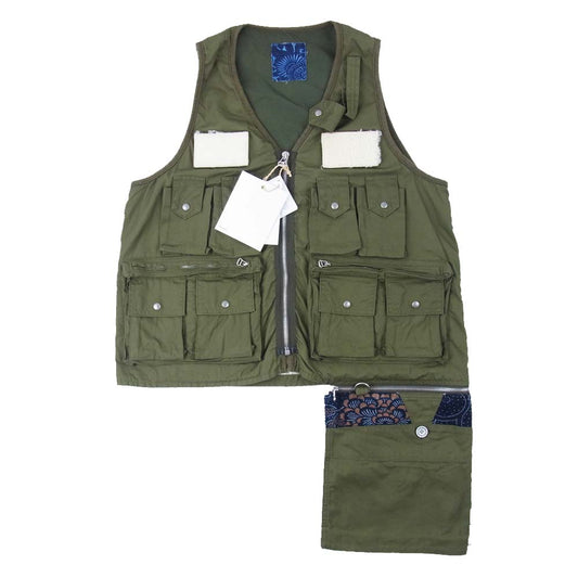 VISVIM ビズビム 0220905013010 ICT PILAR FISHERMAN VEST フィッシャーマン ベスト OLIVE 1【新古品】【未使用】【中古】