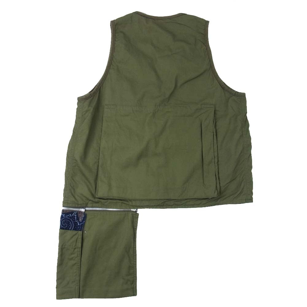 VISVIM ビズビム 0220905013010 ICT PILAR FISHERMAN VEST フィッシャーマン ベスト OLIVE 1【新古品】【未使用】【中古】
