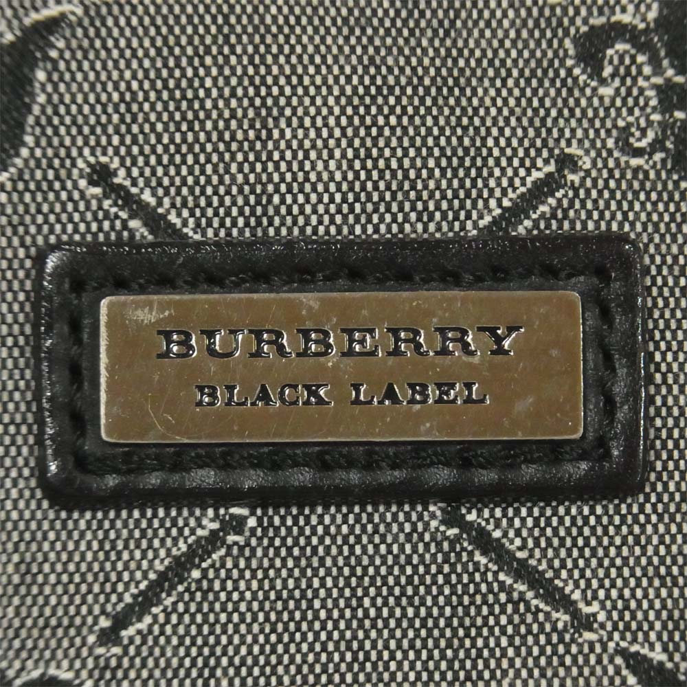 BURBERRY BLACK LABEL バーバリーブラックレーベル モノグラム 総柄 トート バッグ グレー系【中古】