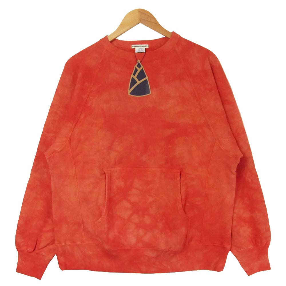 バンブーシュート 20ABBS2001006 TIE-DYE RW CREWNECK SWEAT タイダイ リバースウィーブ クルーネック スウェット RED レッド系 L【新古品】【未使用】【中古】