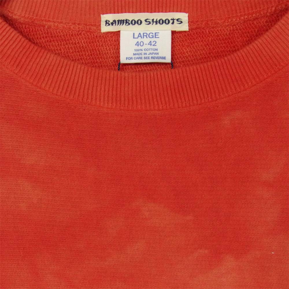 バンブーシュート 20ABBS2001006 TIE-DYE RW CREWNECK SWEAT タイダイ リバースウィーブ クルーネック スウェット RED レッド系 L【新古品】【未使用】【中古】