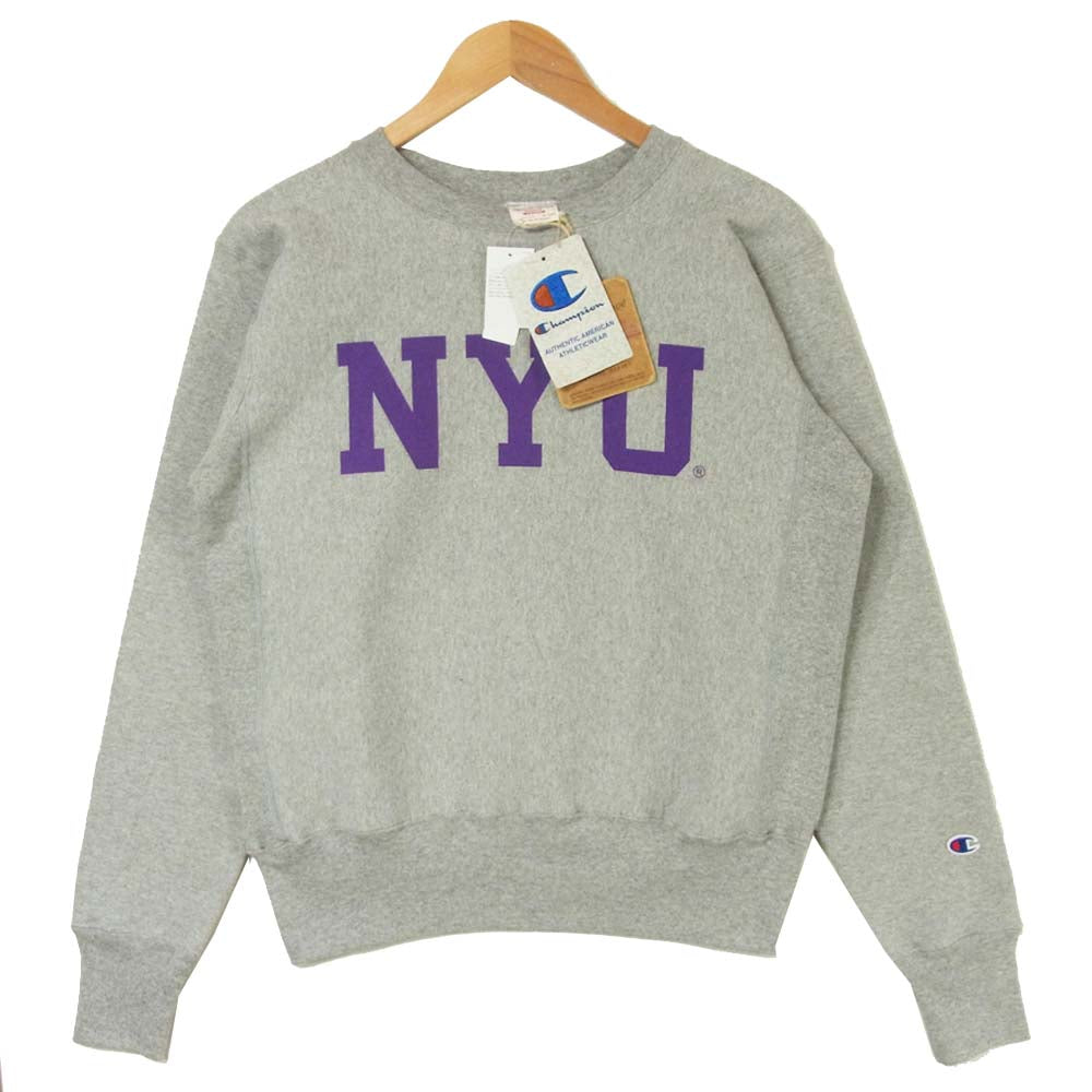Champion チャンピオン C5-S004 リバースウィーブ 赤タグ クルーネック スウェット シャツ オックスフォードグレー M【新古品】【未使用】【中古】