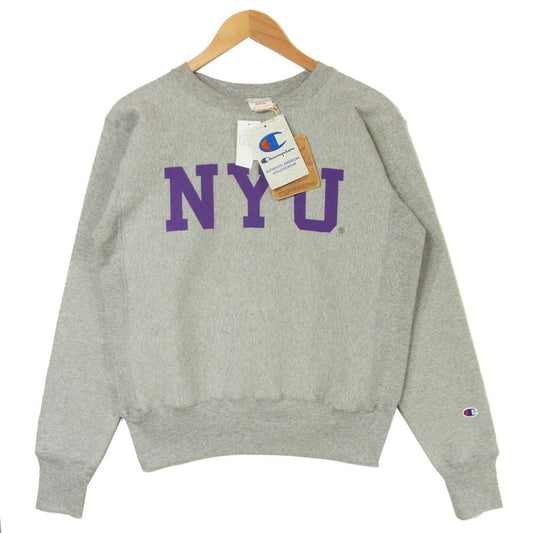 Champion チャンピオン C5-S004 リバースウィーブ 赤タグ クルーネック スウェット シャツ オックスフォードグレー M【新古品】【未使用】【中古】