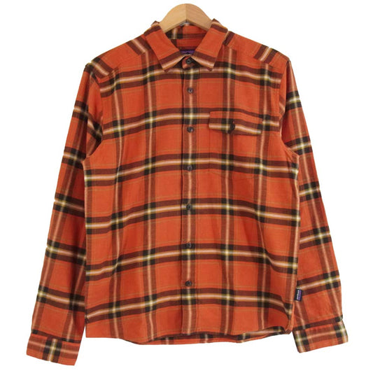 patagonia パタゴニア 54020 Lightweight Fjord Flannel Shirt ライトウェイト フィヨルド フランネル シャツ オレンジ系 S【新古品】【未使用】【中古】