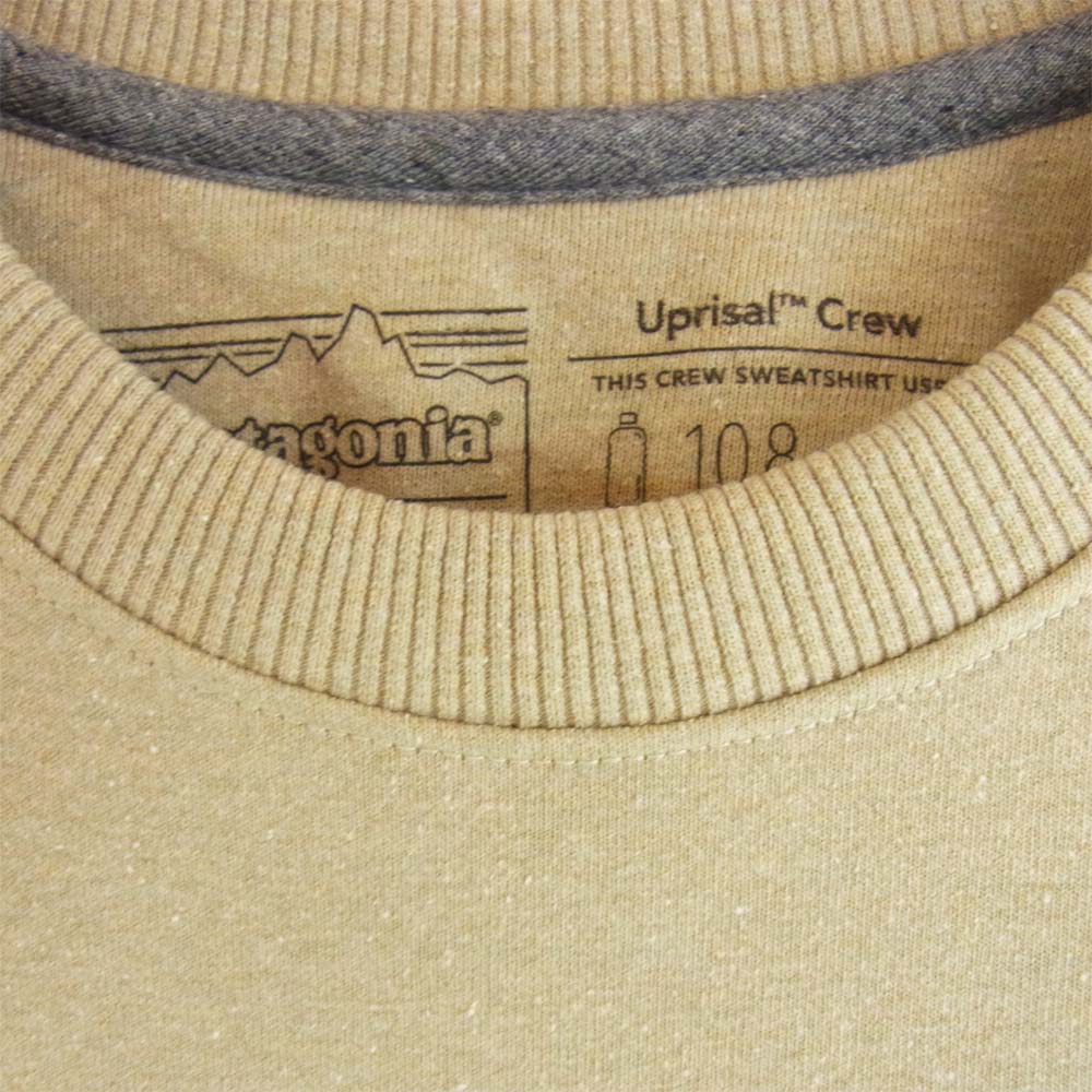 patagonia パタゴニア 39543 P-6 Label Uprisal Crew Sweatshirt ラベル アップライザル クルー スウェットシャツ ベージュ系 M【新古品】【未使用】【中古】