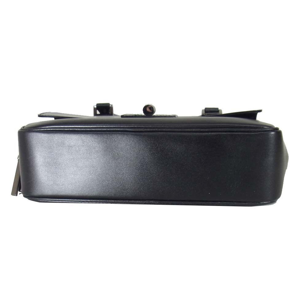 ハマノ 濱野皮革工藝 2way ハンド バッグ ショルダー ブラック系【美品】【中古】