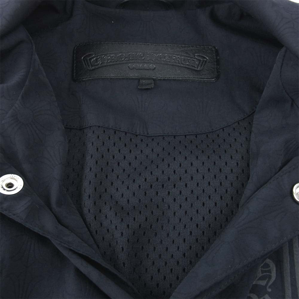 CHROME HEARTS クロムハーツ（原本無） 海外インボイス付属 RIGGINS FBRC クロス プリント コーチジャケット ブラック系 S【中古】